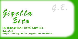 gizella bito business card