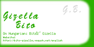 gizella bito business card